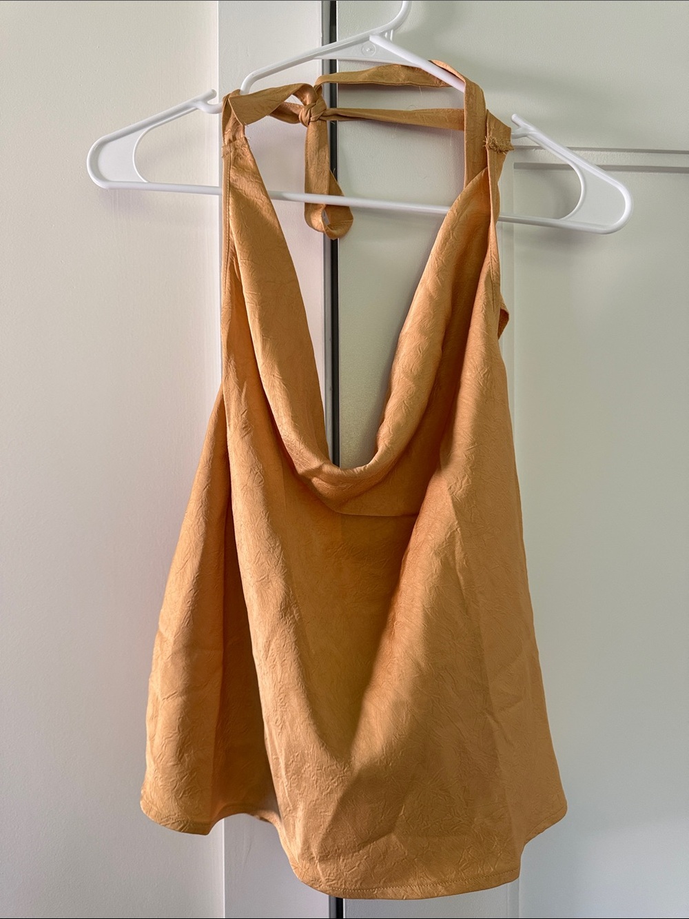 Women’s Halter Neck Tank Top - Mustard
